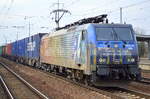 Ein ungewohnt schwach ausgelasteter ERSR Poznan-Shuttle mit der MRCE Dispo E 189 206 am 08.02.17 Bf.