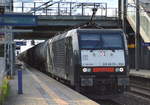 Raildox mit der MRCE Dispo E 189 450-0/ES 64 F4-450 mit Kesselwagenzug (leer) Richtung Stendell am 05.07.17 Bf.