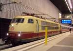 DBM Museumslok 103 184-8 (103.1 von KM, Bj.1971) im Berlin Hbf.