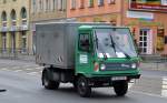 multicar champion mit Kastenaufbau vom Bezirksamt Pankow von Berlin (Straßen- und Grünflächenamt) am 22.08.14 Berlin-Weißensee.