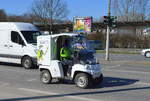 Ich konnte bisher keinen Hinweis finden um was für ein Vehikel es sich handelt bei der PIN AG, Quad?, Elektromobil?, Leichtkraftrad?, E-Rad?, 24.03.17 Berlin-Marzahn.