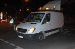 Ein MB Sprinter als Begleitfahrzeug des Schwertransports der Sped.