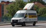 VW Crafter Schwertransportbegleitfahrzeug der Fa.
