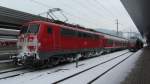111 026 und 4024 075 in Innsbruck.(14.2.2012)