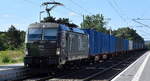 LTE Logistik und Transport- GmbH, Graz [A] mit ihrer Vectron   193 959  [NVR-Nummer: 91 80 6193 959-4 D-LTE] und einem Containerzug am 28.05.26 H�he Bahnhof Wiesenau.