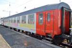 Am Tag und aus der Nähe sieht man die schwedischen Nachtzugwagen des Snälltaget Nighttrain EN 301 Berlin-Malmö in Berlin selten einmal, diesmal war einer zwischen den beiden GVG Loks