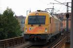 EC 47 nach Warszawa Wschodnia mit PKPIC EM-Werbelok  Gdansk  5 370 009 (91 51 5370 009-3 PL-PKPIC) bei der Durchfahrt im Bhf.