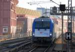 PKP IC Husarz 5 370 002 mit dem Berlin-Warschau-Express am 14.11.12 Durchfahrt Bhf.