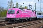 PKP IC Husarz 5 370 001 aufgrund von Bauarbeiten mit EC bei der Durchfahrt im Bhf.