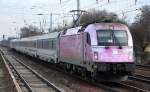 EC 46 aus Warschau Richtung Berliner Innenstadt mit PKPIC 5 370 001 am 26.01.16 Berlin-Hirschgarten.
