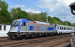 EC ausarschau mit der PKPIC Husarz 3 370 009 am 12.05.16 Berlin-Hirschgarten.
