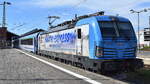 Aktuell neu: PKP Intercity spółka z o.o., Warszawa [PL] mit der geleasten Cargounit Vectron  5370 092-6 , Name:  Hania  [NVR-Nummer: 91 51 5370 092-6 PL-ID] mit neuer Folie  BALTIC EXPRESS 