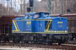 MWB V 1203 (92 80 1202 725-8 D-MBW, Bj.1974) beim Rangieren im Gbf.