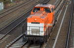 LOCON 220 (203 614-3) am 16.12.16 Berlin-Friedrichsfelde Richtung Bf.