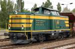 Die 211.074 (92 80 1211 074-0 D-EGB, MaK Bj.1962) bei einer �berf�hrungsfahrt eines RegioShuttle vom Stadler Werk Berlin-Pankow am 14.06.12 Bhf. Flughafen Berlin-Sch�nefeld.