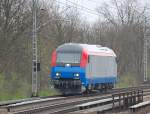 Hier eie weitere Aufnahme der ER 20 f�r die rum�nische Firma Cargo Trans Vagon, 06.04.11 M�hlenbeck-M�nchm�hle.