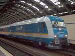 Ein kurzweiliges Vergn�gen waren die Testfahrten der damals neu von ATC jetzt Alpha Trains gemieteten BR 223 bei der Vogtladbahn GmbH, sie fuhr mit den neu umgebauten Personenwagen auf der