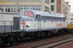 Die Nohab 1147 von STRABAG (92 80 1227 007-2 D-EIVEL, Nohab Bj.1964 gezogen von 203 166 am 28.02.13 Berlin-Wedding.