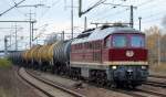 LEG 132 158-7 (232 158-8) mit Kesselwagenzug am 04.11.14 Durchfahrt Bhf.