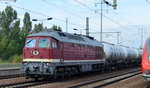 LEG 132 004-3/232 204-0 mit einem Kesselwagenzug (Dieselkraftstoff) am 28.07.16 Durchfahrt Bf.