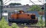 IGB Lok DL 9 (261 001-8), eine MaK G1100BB hat Kesselwagen im Berliner Westhafen abgeliefert und ist auf dem R�ckweg Richtung Berlin-Spandau, 17.06.13