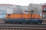 IGB DL 9 (92 80 0261 001-8 D-IGB, Bj.1968) hat Kesselwagen zum Berliner Westhafen gebracht, 18.03.10 Gbf.