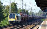 Ob diese VOITH MAXIMA 40CC (264 002-7) wie auf der Lok seitlich steht wirklich noch f�r NBE Rail Polska f�hrt ist mir nicht bekannt, jedenfalls hatte sie einen Ganzzug Schotterwagen vom
