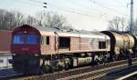 HGK/RHC DE 62 (266 062-9) mit Kesselwagenzug am 27.02.15 Berlin-Karow.