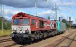 RHC/HGK Lokzug mit 185 575-8 und DE 670 (266 070-2) am Haken am 27.09.15 Bhf.