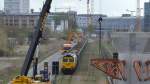 Auf der Großbaustelle zum Neubau der S-Bahnlinie S21 ab Berlin Hbf.