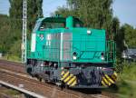 Diesmal ohne Anh�ngsel, die gr�ne MaK G 1206 ohne INR Nr.