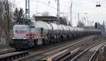 mkb V19 277 808-2 mit Kesselwagenzug am 28.01.15 Berlin-Karow.