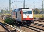 Die hatte ich morgens schon mal gesehen mit einem Leerzug PKW-Transportwagen, hier auf Leerfahrt zur�ck.
