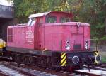 PBSV Lok 10 (LEW, Bj.1973) bei Gleisbauarbeiten am S-Bhf.