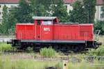 WFL LOK 10 (346 685-1) bei Rangiert�tigkeiten gegen�ber dem S-Bhf.
