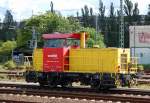 Und wiederum eine MaK G 400 B die neuerdings �fter schon meinen Weg kreuzte, die 352 105-1 (98 80 3352 105-1 D-KIEL), wenn ich richtig recherchiert habe in Besitz der DB, ob sie auch f�r die Fa.