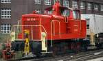 Die Railsystems RP GmbH Lok 363 121-5 (98 80 3363 121-5 D-RPRS, MaK Bj.1963) zusammen mit der Fa.