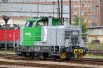 Eine neue Rangierdieselok der DB ist seit einiger Zeit f�r das Betriebsgel�nde des BHf.