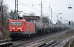 Und eine weitere 143�r im Fuhrpark von RBH, RBH 135/143 254-1 mit Kesselwagenzug Richtung Schwedt am 07.01.15 Berlin-Karow.