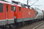 MEG 709/155 049-0 hat die MEG 610/143 848-0 und den täglichen Zementzug aus Rüdersdorf am Haken am 05.04.17 Bf.