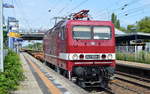 DeltaRail mit 243 559-2(143 559-3)mit Leerzug Containertragwagen Richtung Frankfurt(Oder) am 11.07.17 Bf.