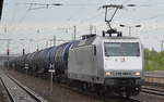 RHC 145 086-5 mit Kesselwagenzug am 16.05.17 bf.