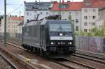 MRCE Leasinglok der CFL Cargo 185 567-5 (91 80 6185 567-5-D-DISPO) Richtung Berliner Westhafen, 04.05.12 Berlin-Wedding.
