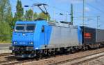 ATC Mietlok von CFL Cargo 185 512-1 (91 80 6 185 512-1-CFL-CA, Bombardier Bj.2002) mit Containerzug am 03.09.14 Durchfahrt Bhf.