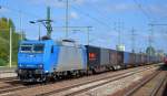 Noch mal mit Containerzug die ATC Lok 185 512-1 von CFL Cargo am 03.09.14 Bhf.