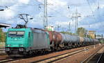 IGE mit ihrer 185 576-6 und Kesselwagenzug am 14.09.17 Bf.