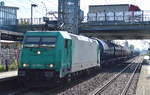 IGE mit ihrer 185 576-6 und Kesselwagenzug (leer) Richtung Stendell am 19.09.17 BF.