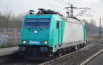 IGE 185 576-6 (Frontnummer wurde beschmiert) wahrscheinlich Richtung Stendell am 30.11.17 Berlin-Hohenschönhausen.