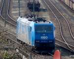 Alpha Trains Leasinglok 185 522-0 (Bombardier, Bj.2003) mit LTH-Logo zu disem Zeitpunkt noch in Diensten der OHE, 06.04.09 Berliner Westhafen.