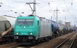 RHC 185 618-6 mit Kesselwagenzug (Dieselkraftsoff) am 23.02.16 Bhf.